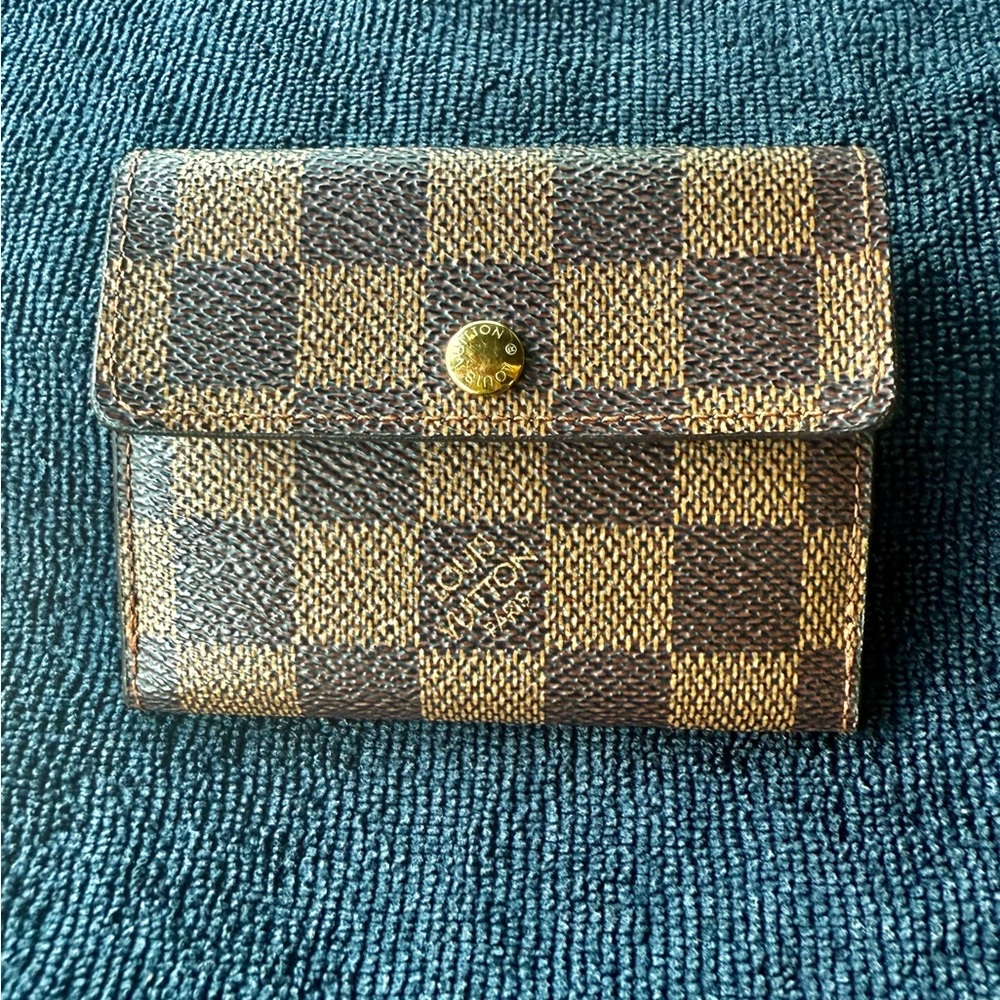 Louis Vuitton Damier Ebene Compact Wallet / Card Holder